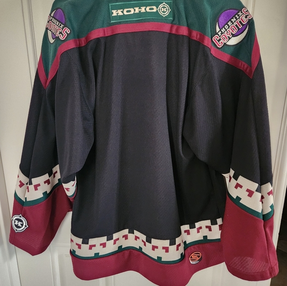 90s Koho NHL Phoenix Coyotes Kachina Black Hockey Jersey Mens size small - Picture 2 of 4